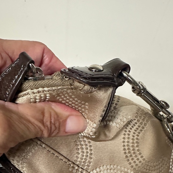 Coach Ashley Elegant Brown and Tan Satchel/ Crossbody - Picture 12 of 15